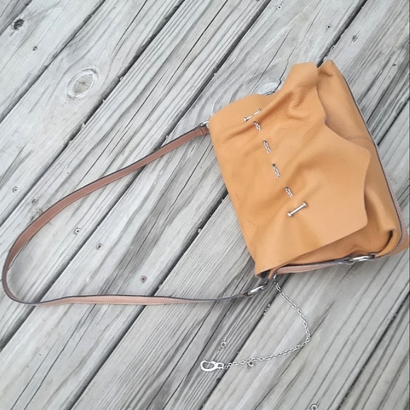 Genuine Leather Purse Natural Raw Soft Leather Bohemian Bag made in Argentina - Picture 16 of 17